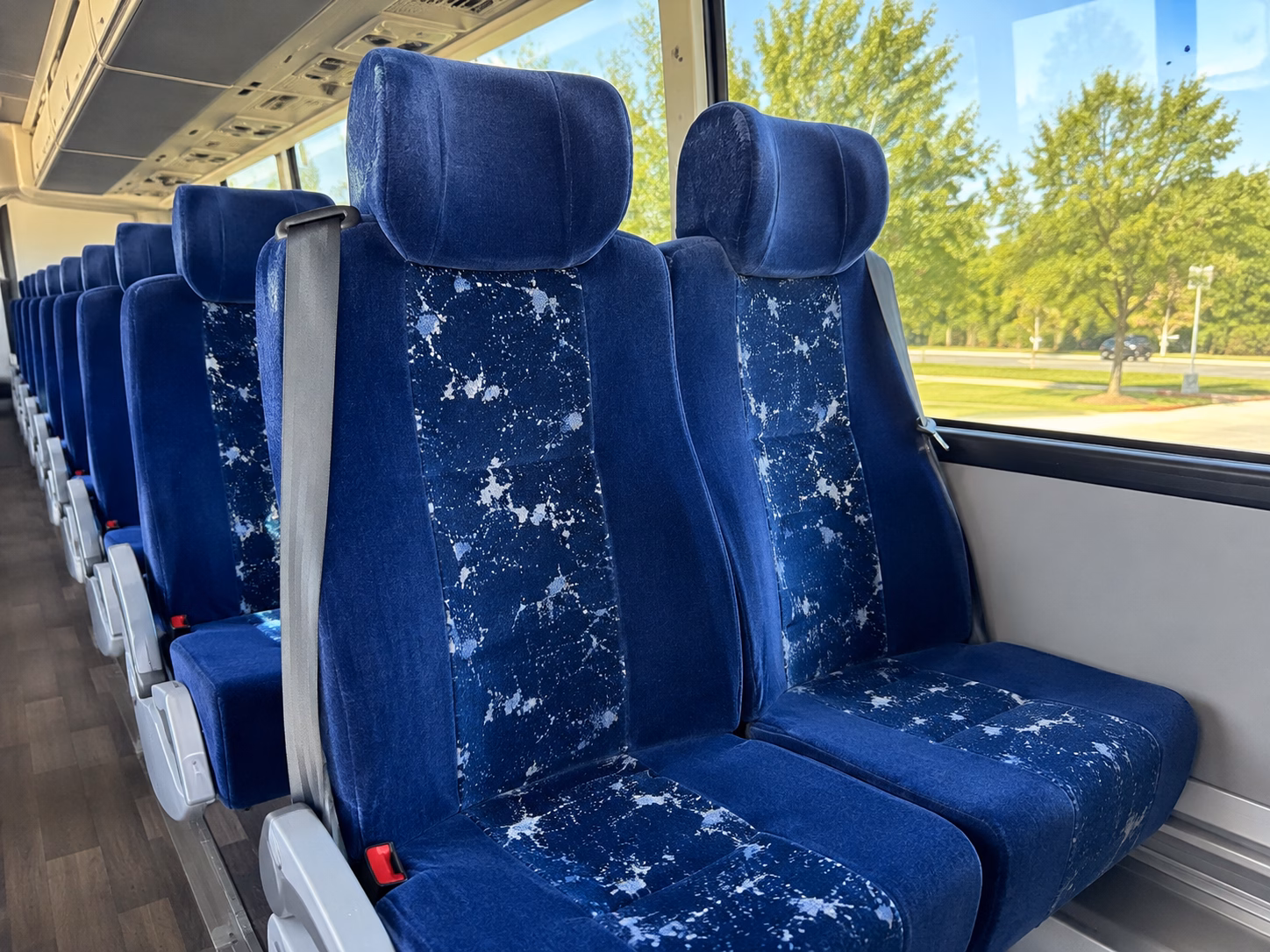 lewisville charter bus interior